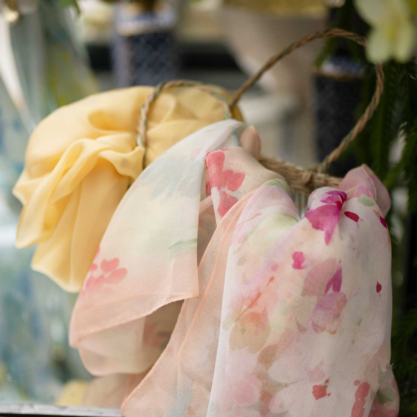 Meadow - Long Silk Scarf - Salmon Pink - My Men's Shop