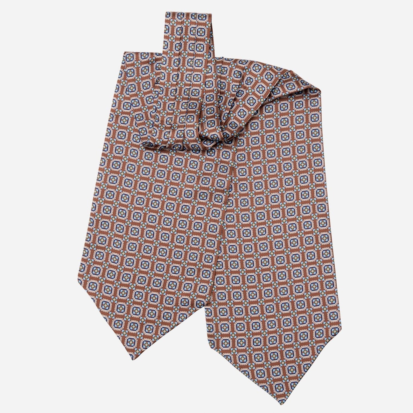 Barberini - Silk Ascot Cravat Tie - Chocolate