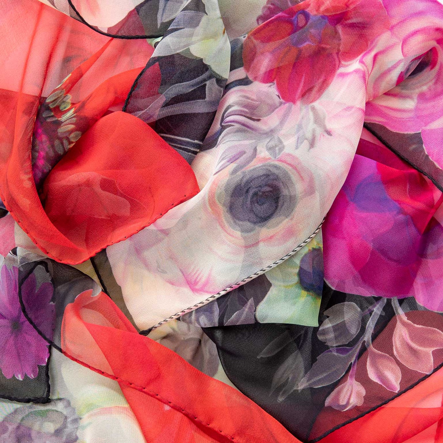 Campo de' Fiori - Long Silk Scarf - Black - My Men's Shop