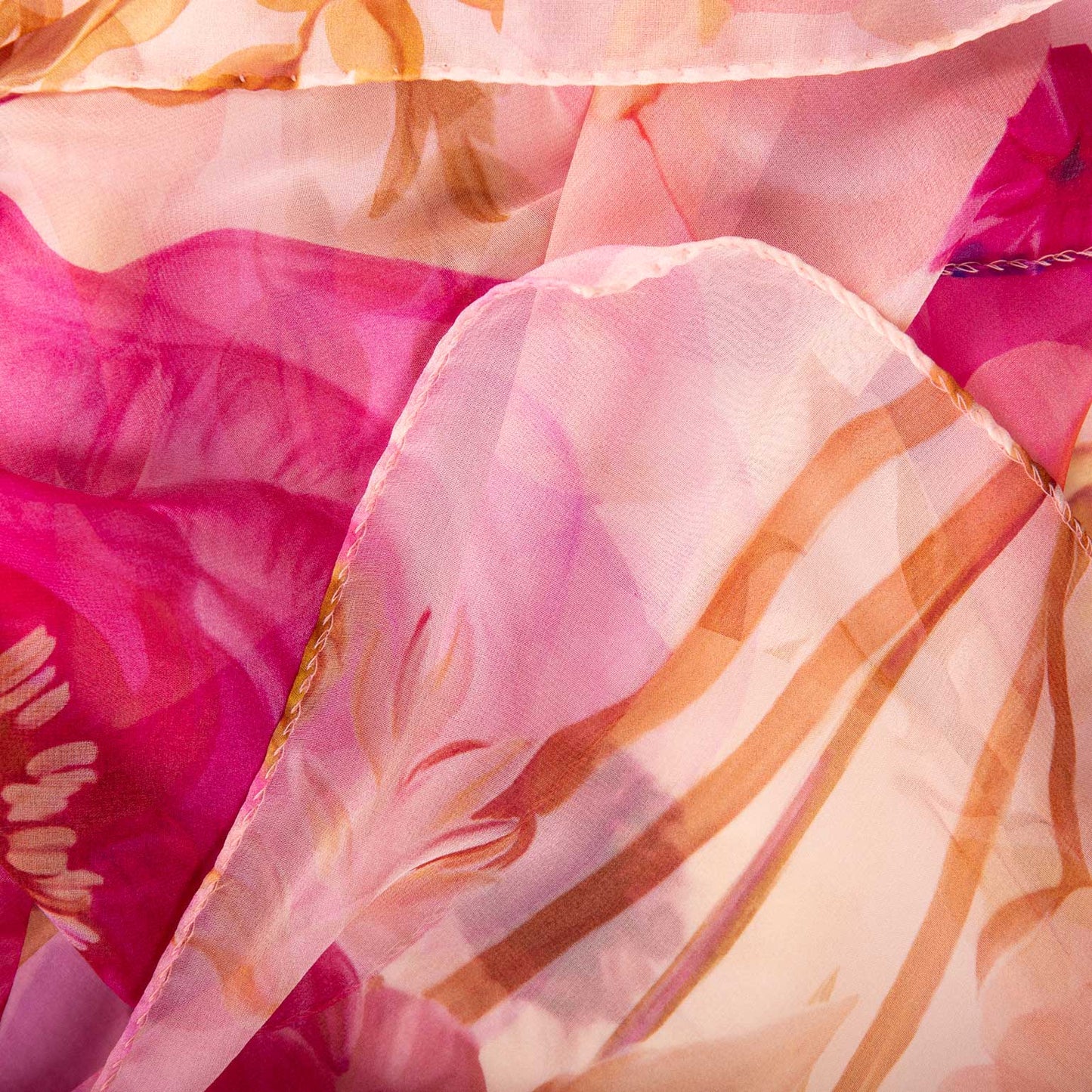 Campo de' Fiori - Long Silk Scarf - Pink