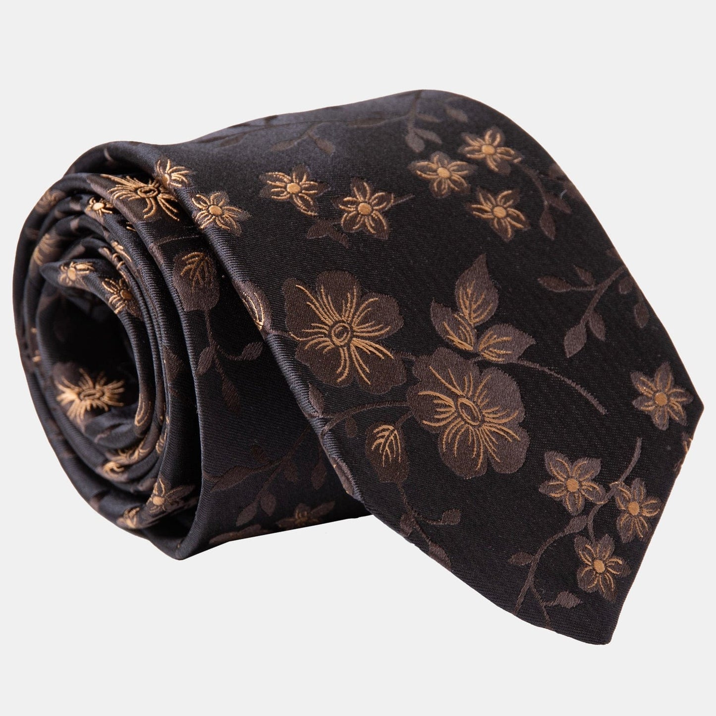 Silvio - Silk Jacquard Tie - Black - My Men's Shop