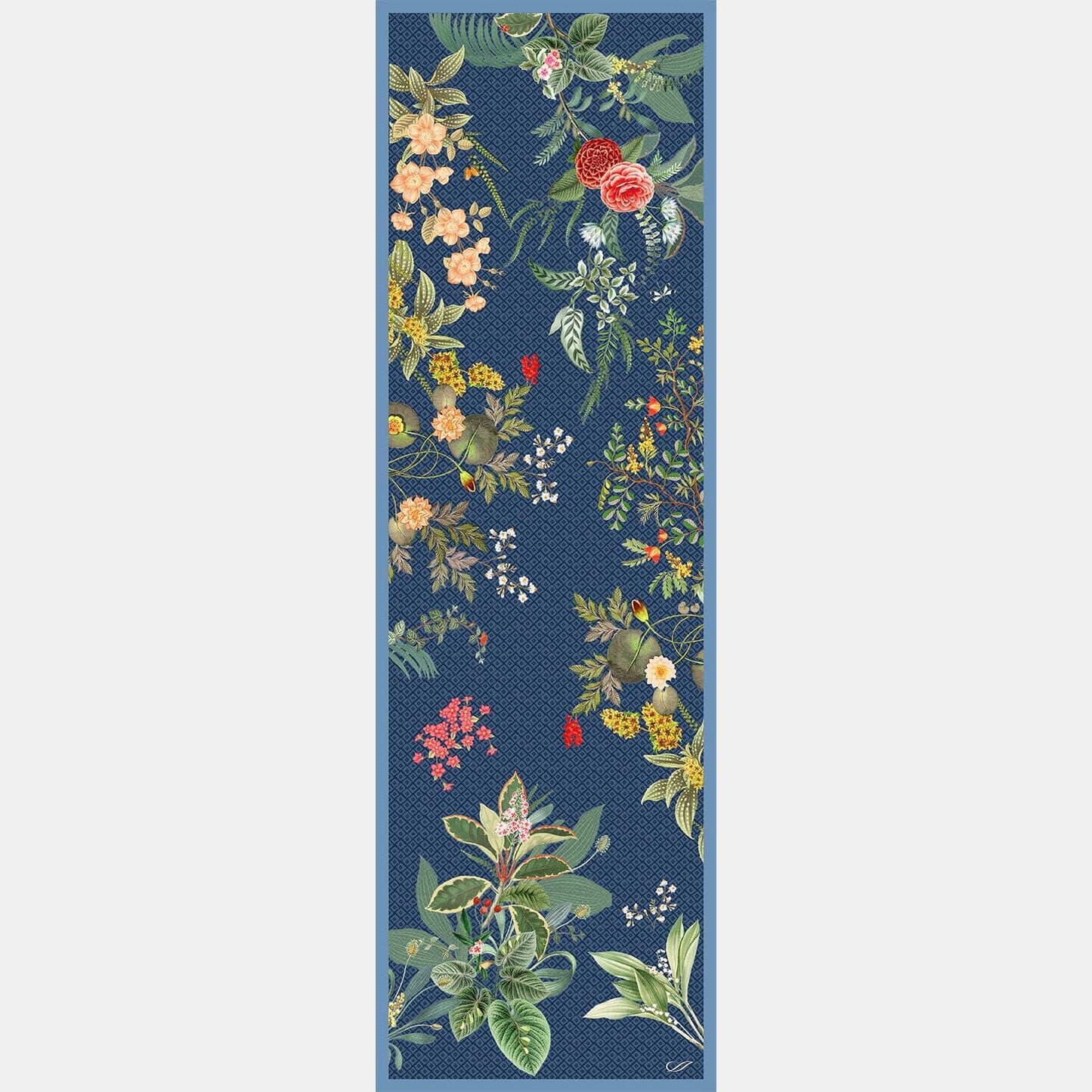 Sara - Long Silk Scarf - Blue - My Men's Shop