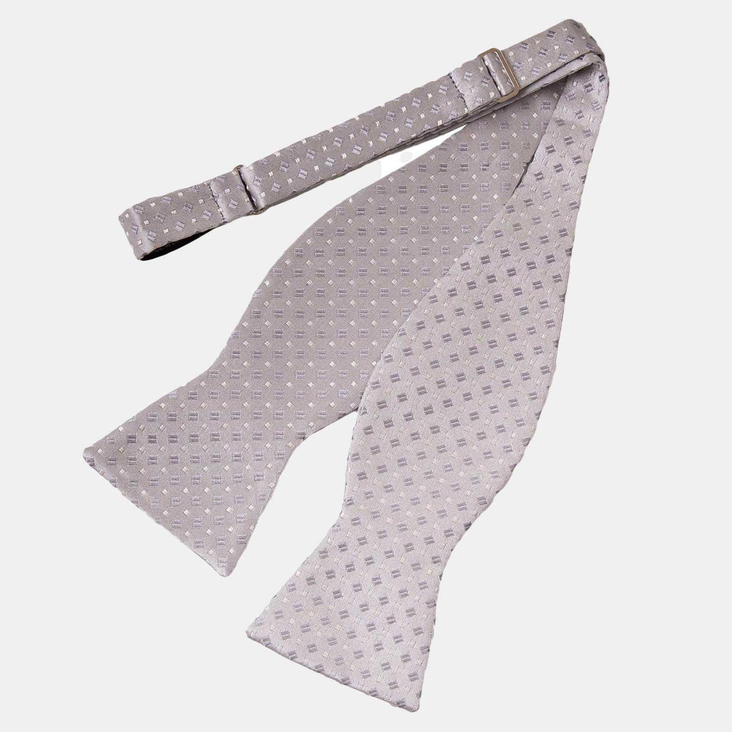 Bellini - Silk Bow Tie - Silver - My Men's Shop