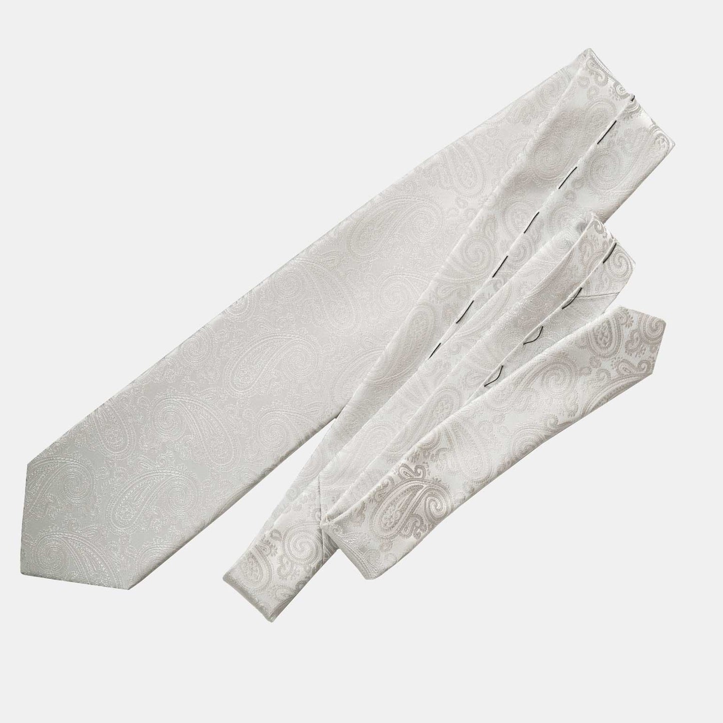 Soave - Silk Jacquard Tie - Silver Pearl - My Men's Shop