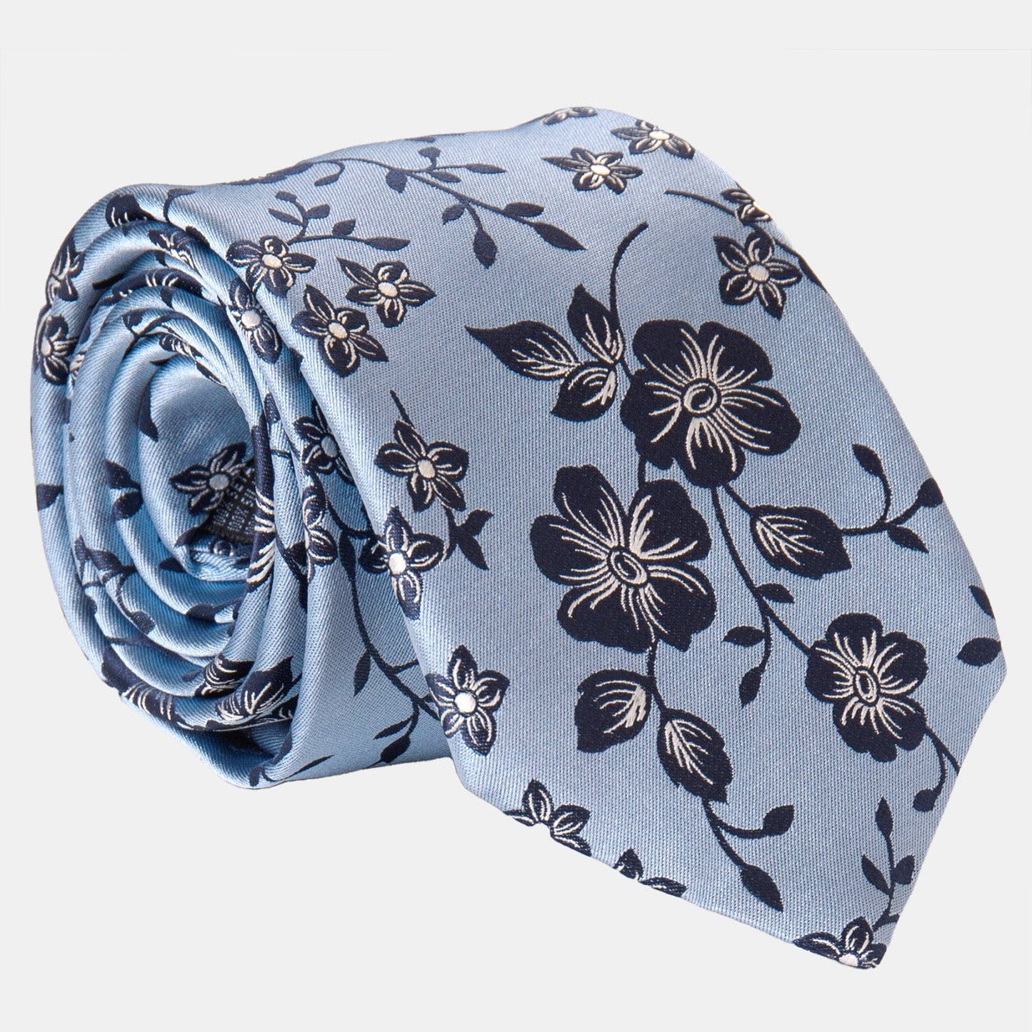 Silvio - Silk Jacquard Tie - Sky Blue - My Men's Shop