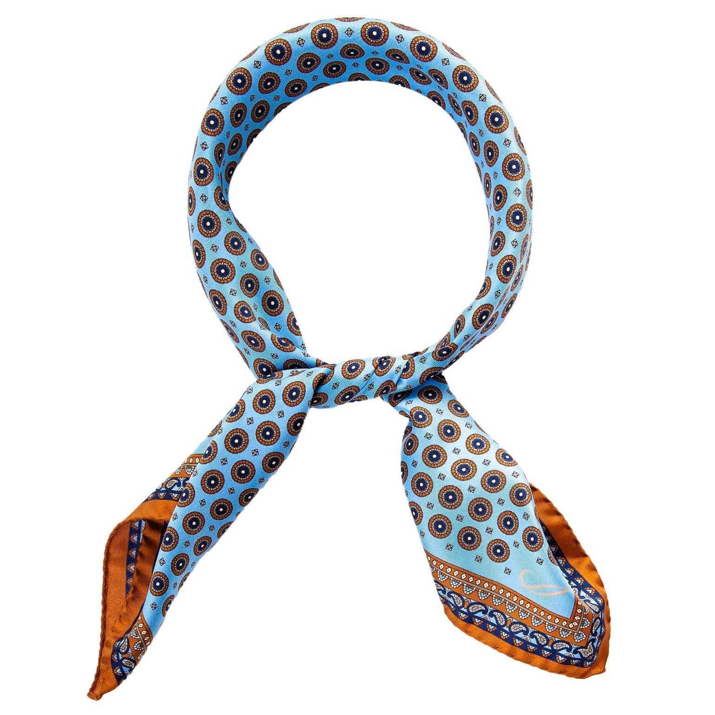 Toscana - Silk Neckerchief - Sky Blue - My Men's Shop