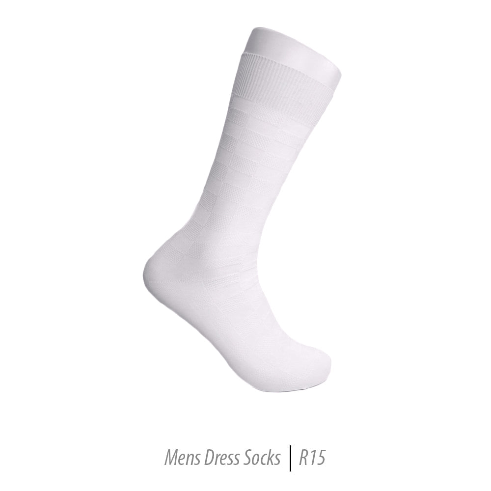 Men's Short Nylon Socks R15 - White