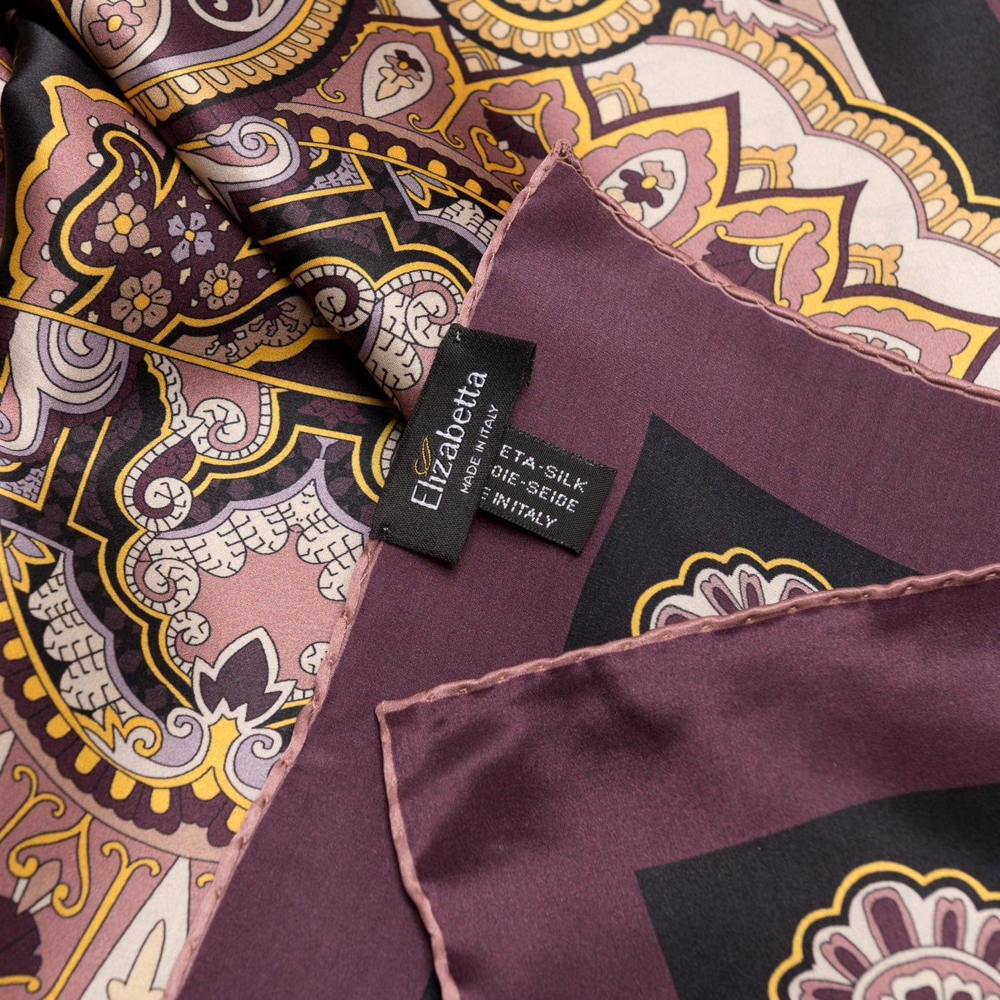 Malta - Silk Foulard - Plum - My Men's Shop