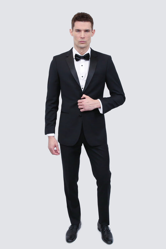 Tailor's Stretch Blend Black Tuxedo | Modern or Slim Fit - My Men's Shop