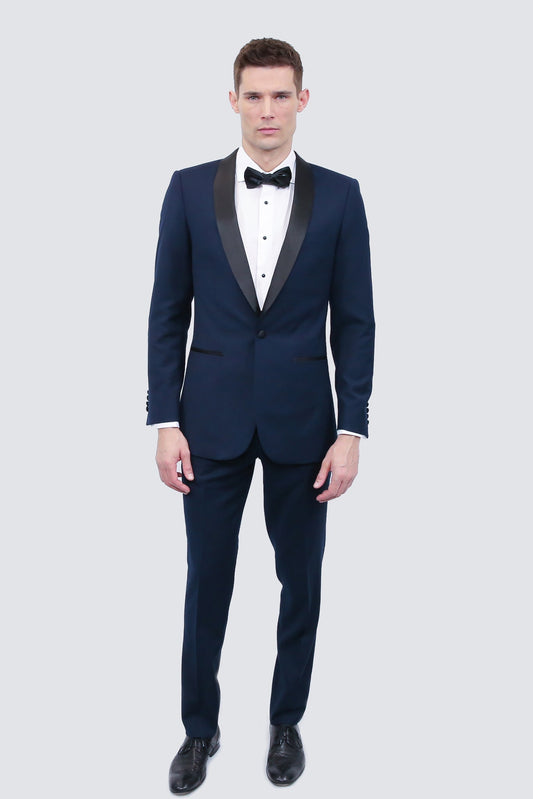 Tailor's Stretch Blend Navy Blue Tuxedo | Modern or Slim Fit - My Men's Shop