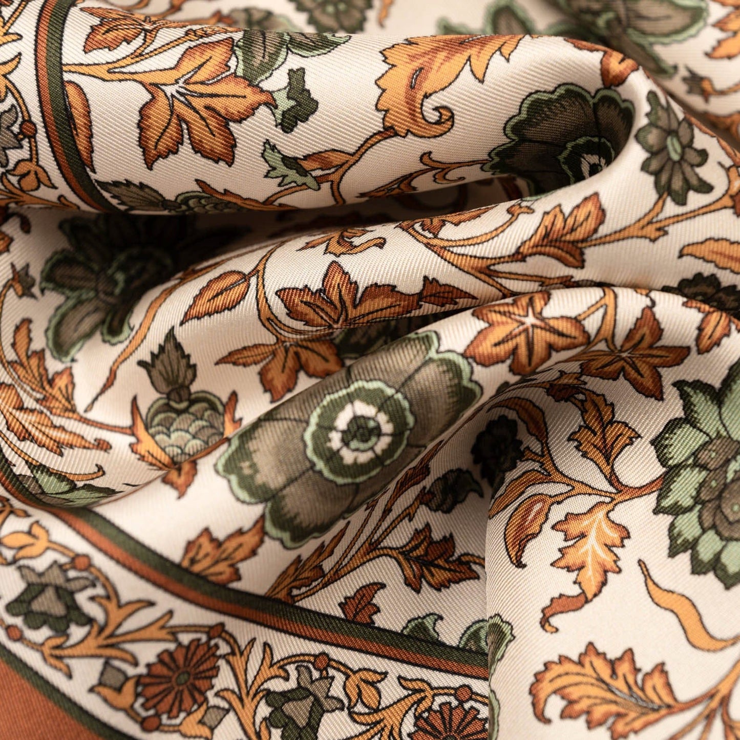 Ibiza - Silk Pocket Square - Terracotta