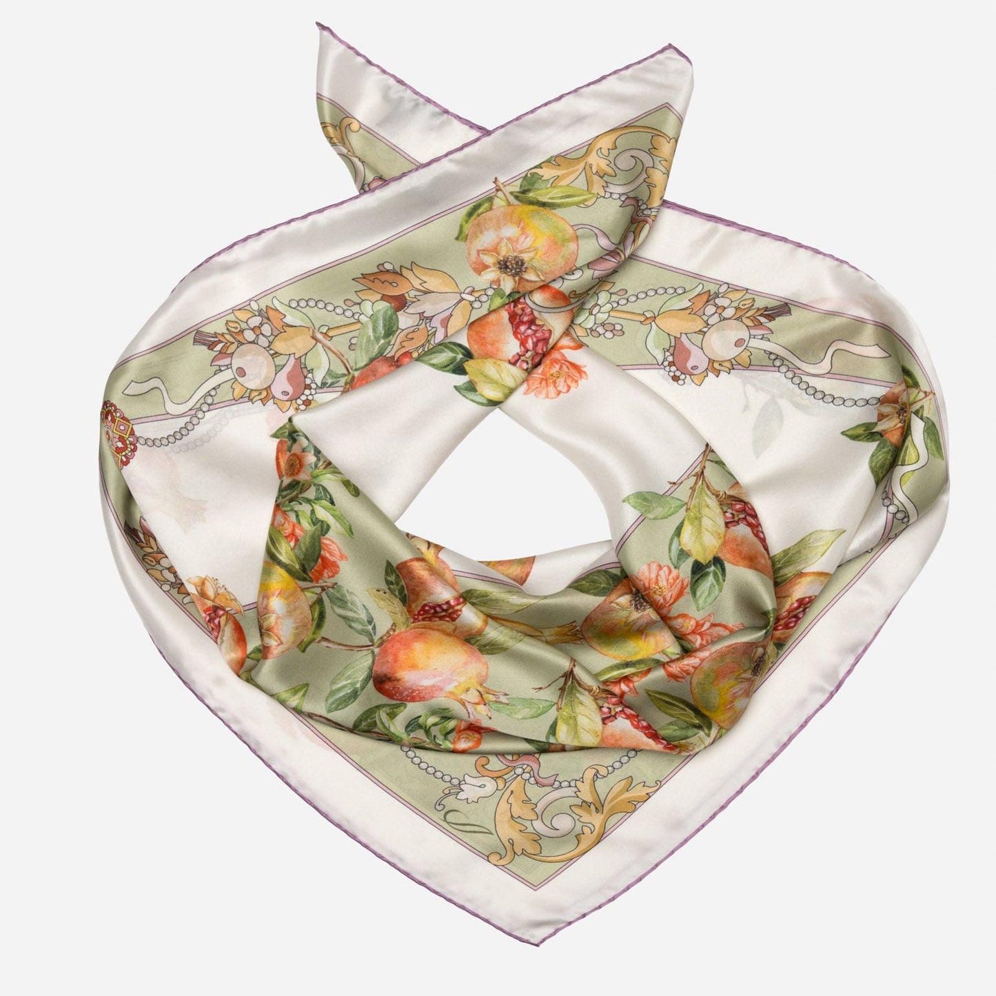 Melograno - Silk Foulard - Venetian Glass Green - My Men's Shop