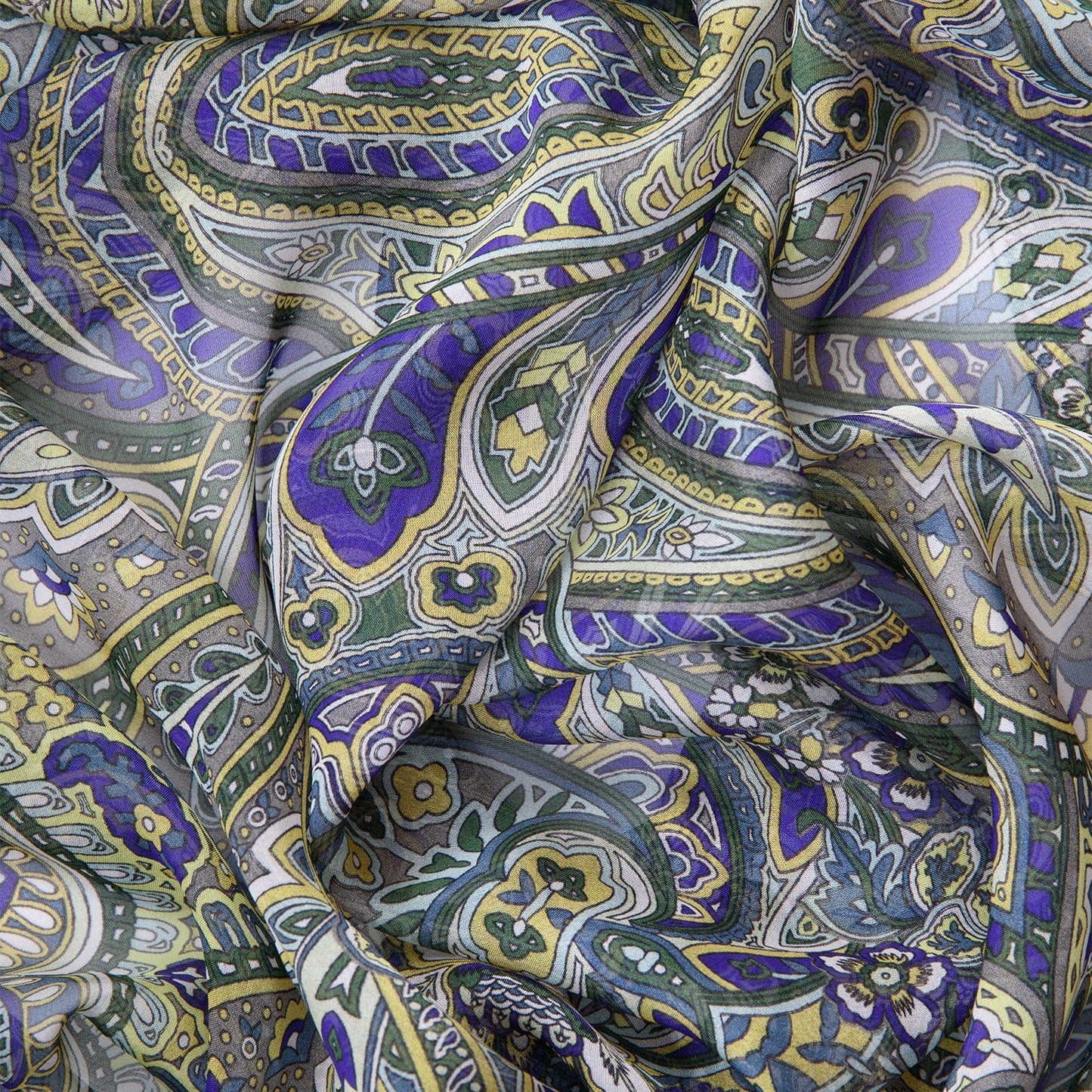 Helena - Silk Scarf Shawl - Green