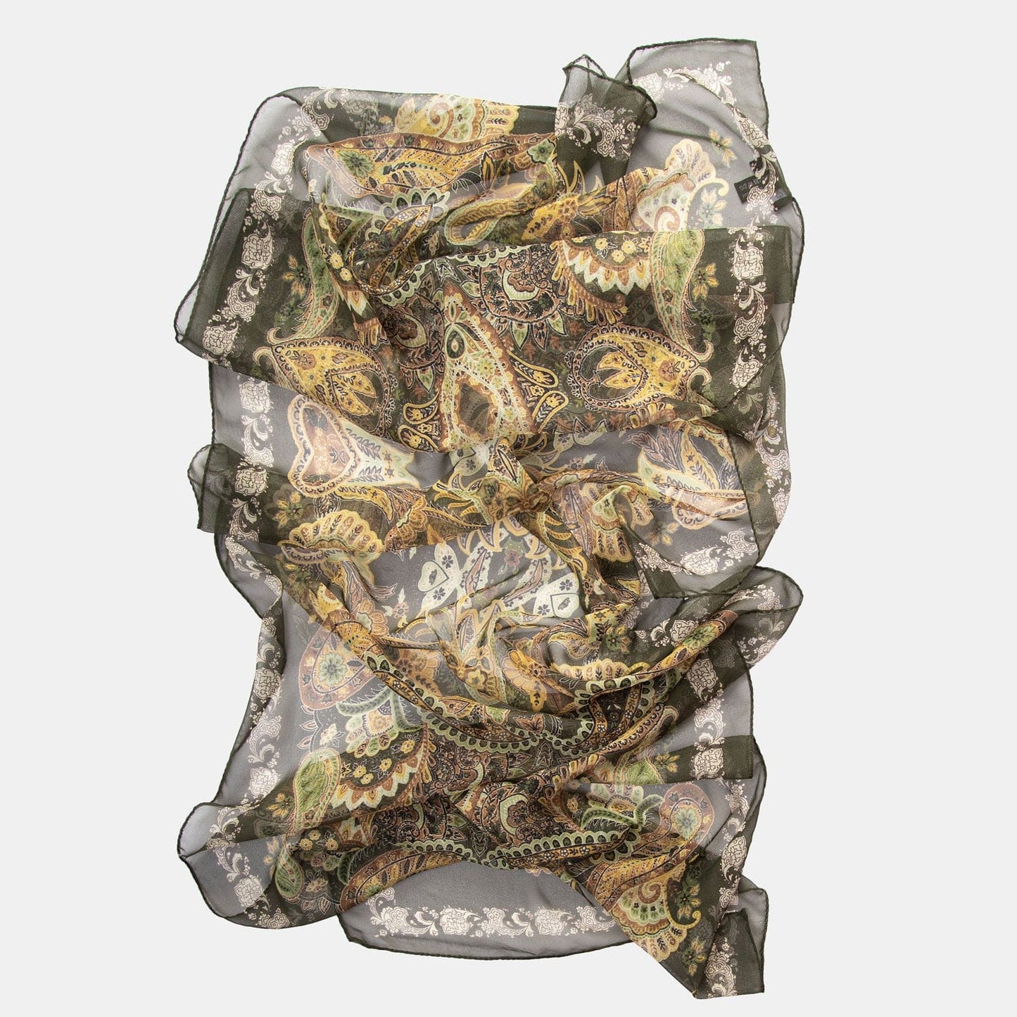 Samira - Long Silk Scarf - Bayberry - My Men's Shop