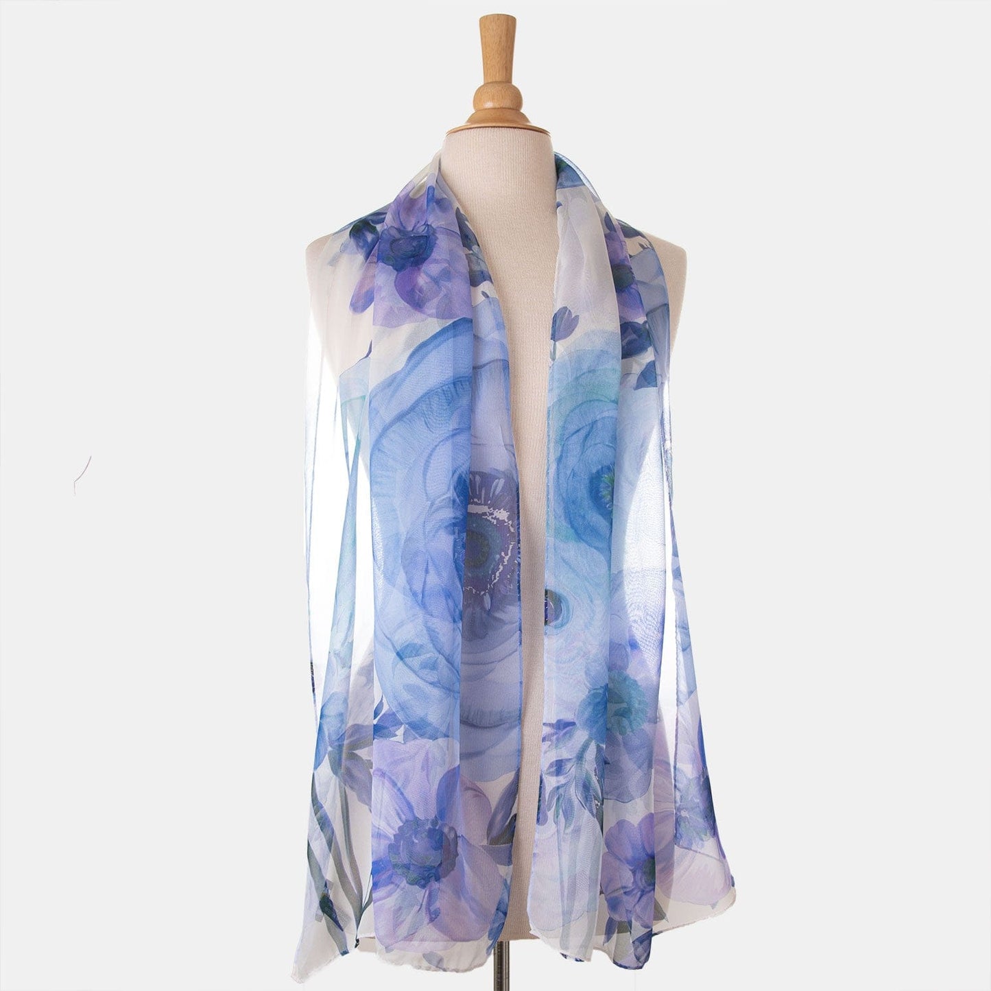 Campo de' Fiori - Long Silk Scarf - Blue