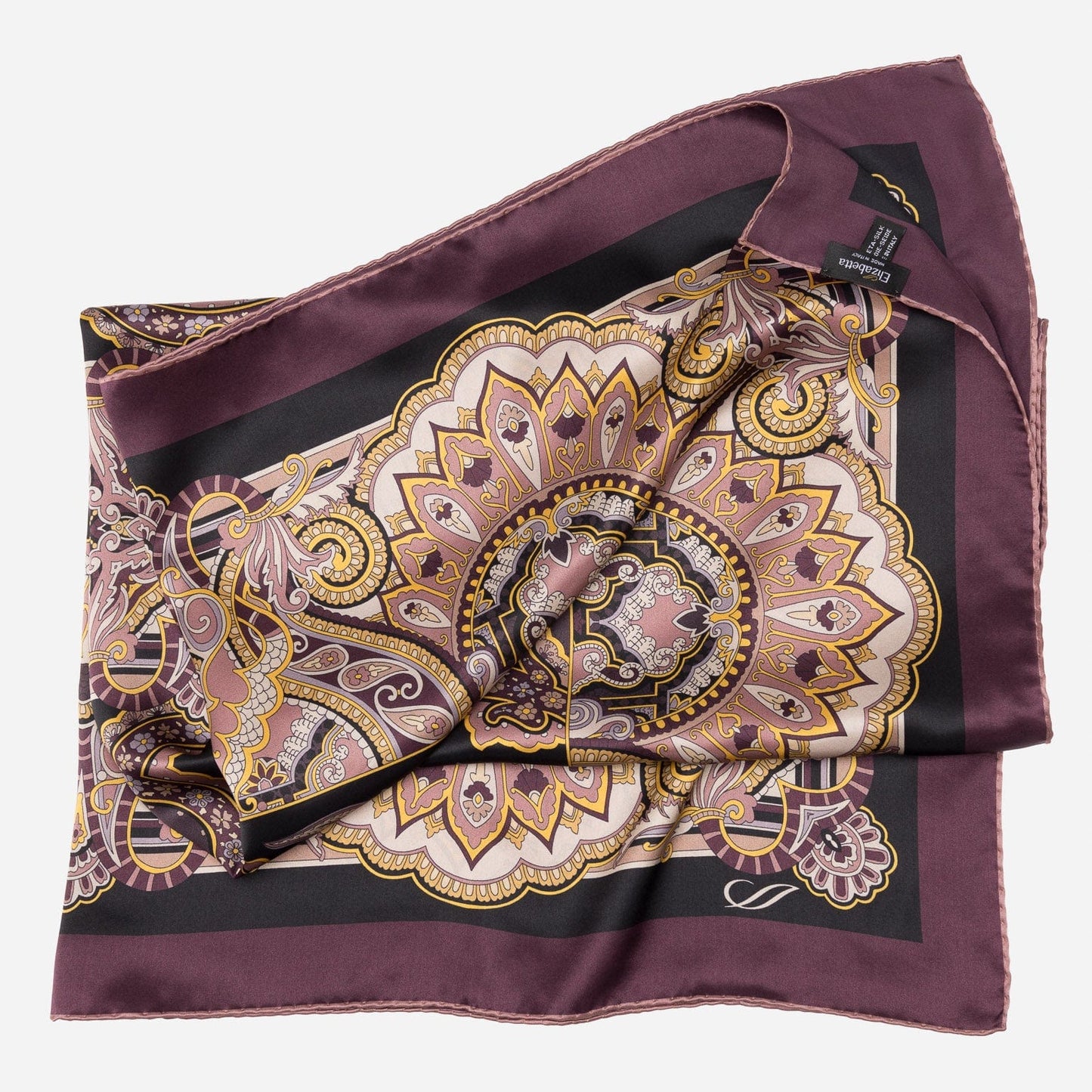 Malta - Silk Foulard - Plum - My Men's Shop