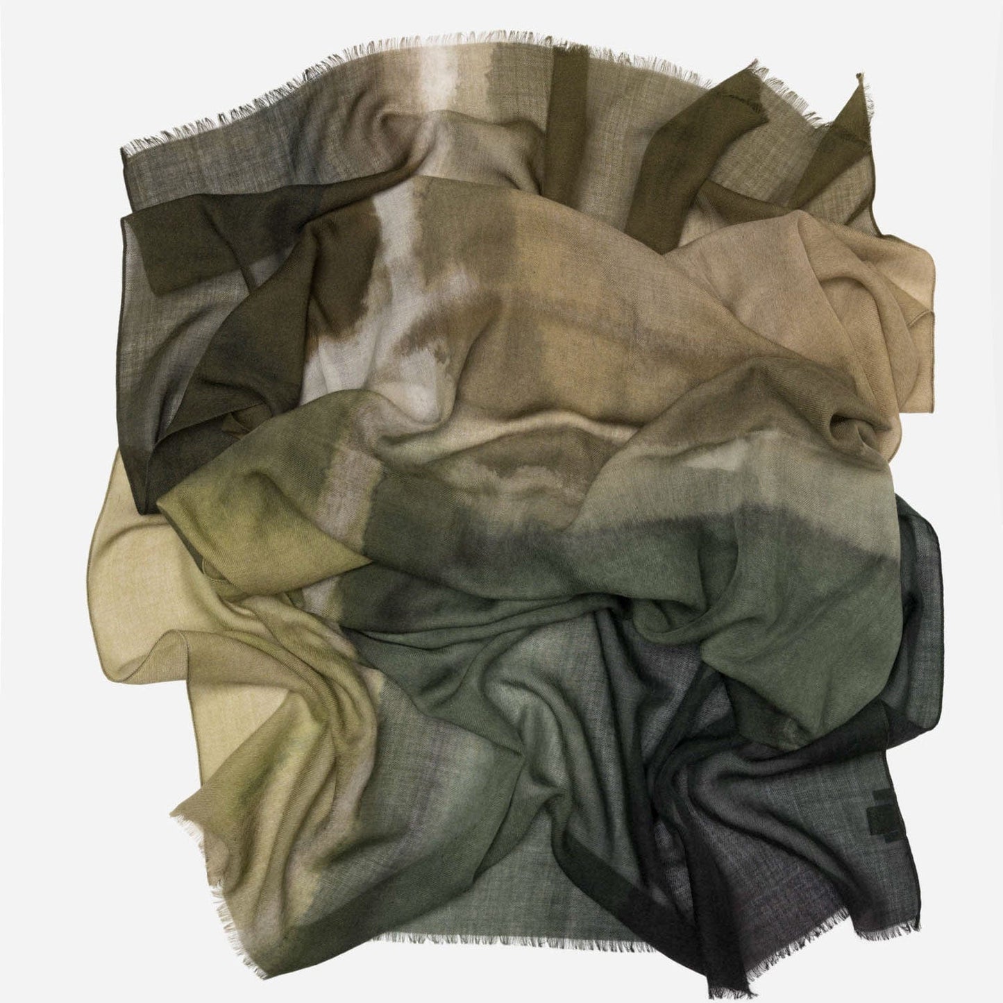 Vicenza - Wool Scarf - Olive Green