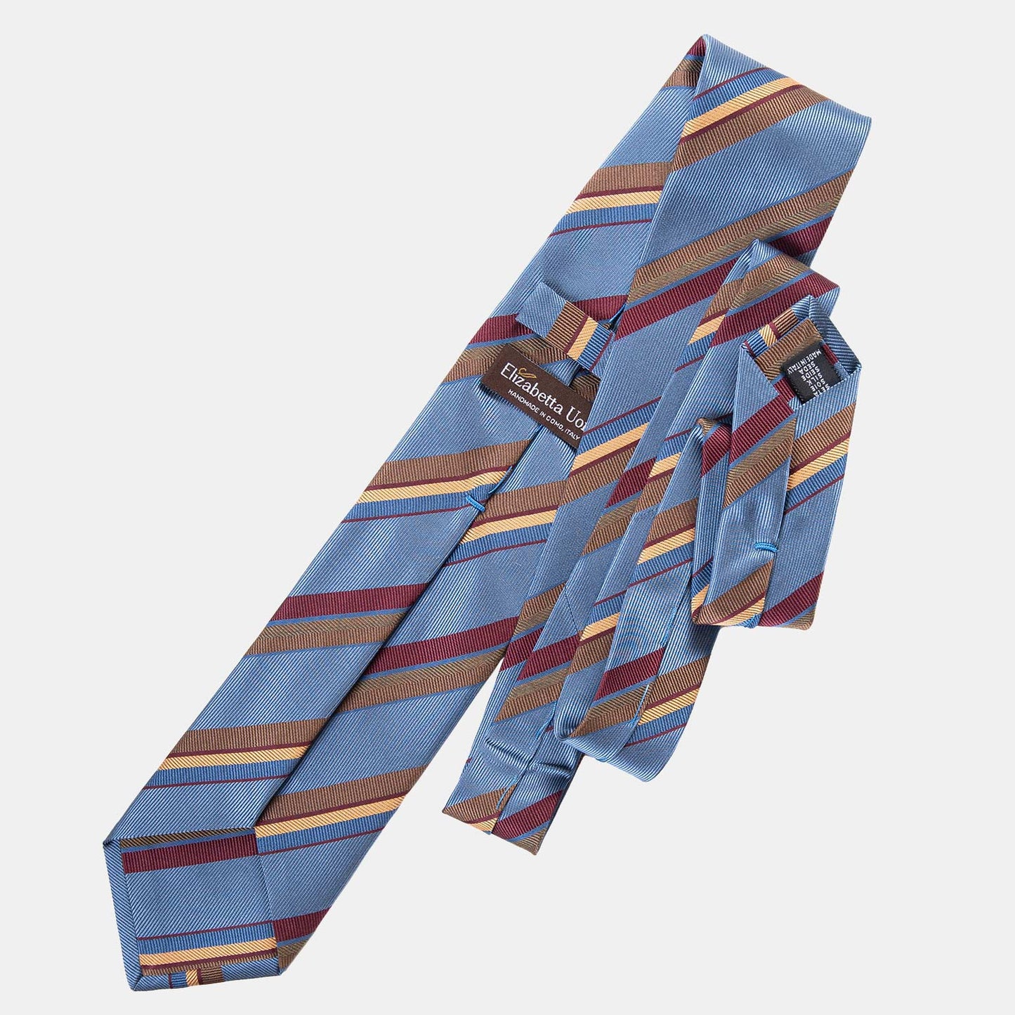 Battisti - Silk Jacquard Tie - Steel Blue - My Men's Shop