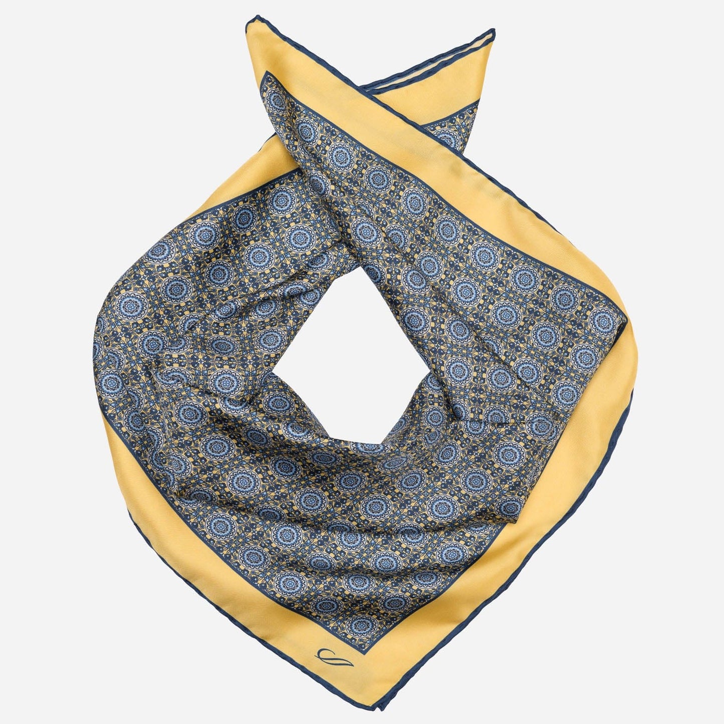 Lucca - Silk Neckerchief - Yellow - My Men's Shop