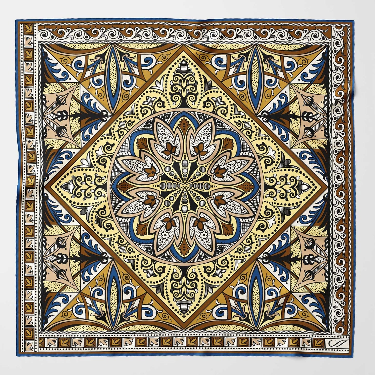 Capri - Silk Neckerchief - Yellow - My Men's Shop