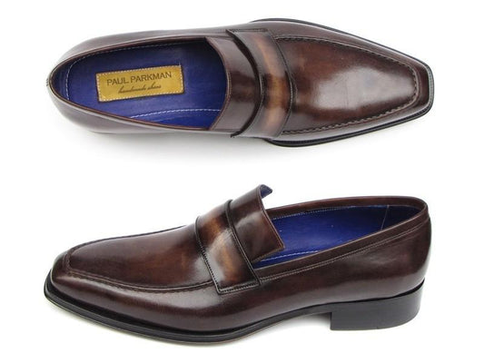 Paul Parkman Men's Loafer Bronze Hand Painted Shoes (ID#012-BRNZ) - My Men's Shop