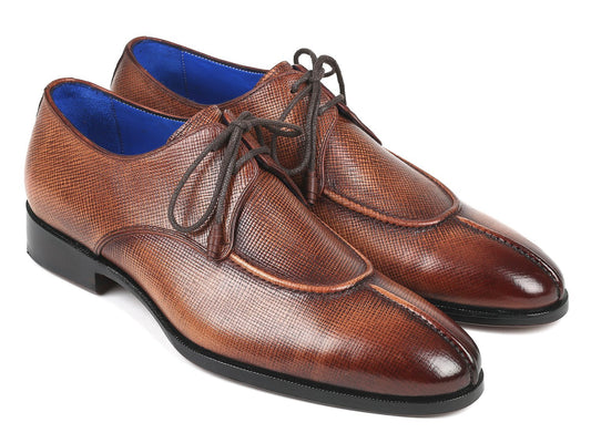 Paul Parkman Split Toe Men's Brown Derby Shoes (ID#8871BRW) - My Men's Shop