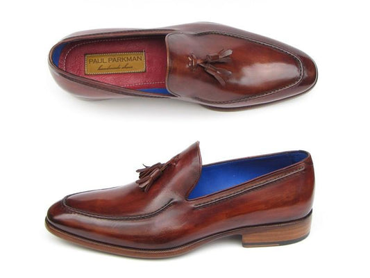 Men's Tassel Loafer Brown Leather Upper and Leather Sole (ID#073-BRD) - My Men's Shop