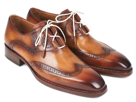 Paul Parkman Goodyear Welted Ghillie Lacing Wingtip Brogues (ID#2955-CML) - My Men's Shop