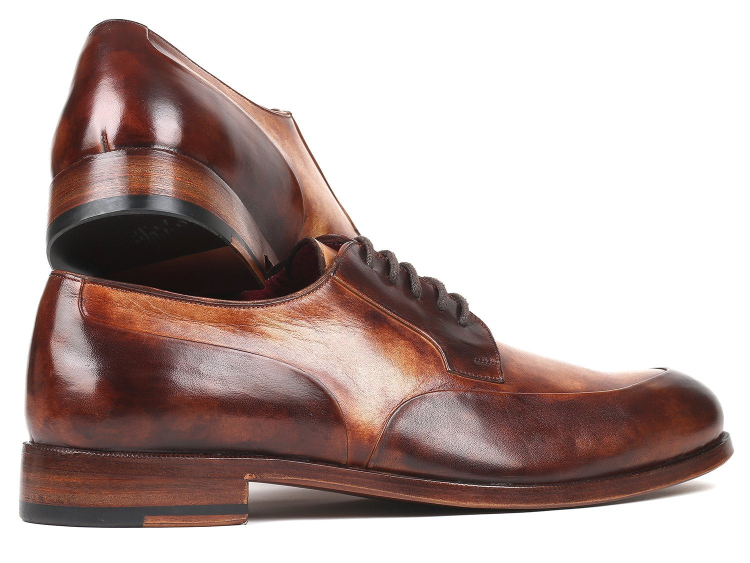 Paul Parkman Men's Dual Tone Brown Derby Shoes (ID#995-BRW) - My Men's Shop