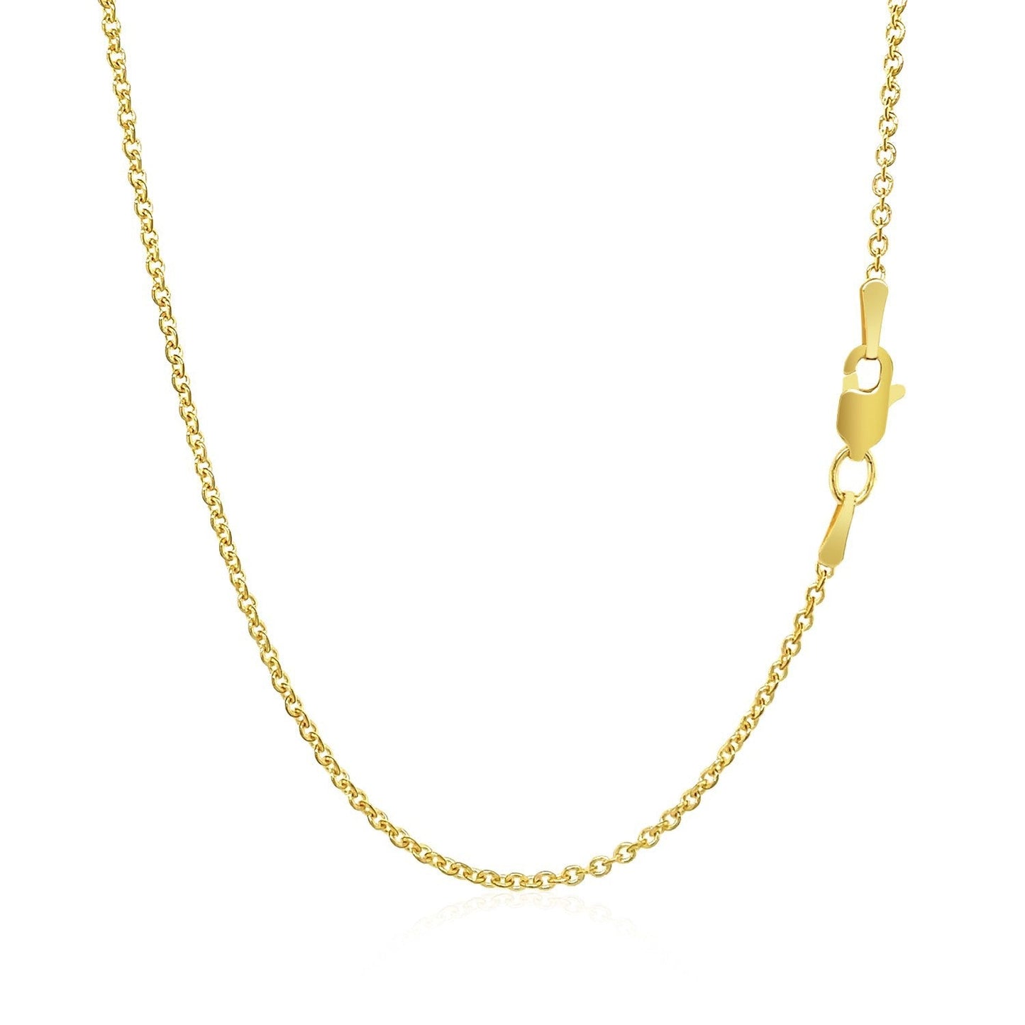 Cadena de eslabones tipo cable Forsantina Lite de oro amarillo de 14k y 1.5mm