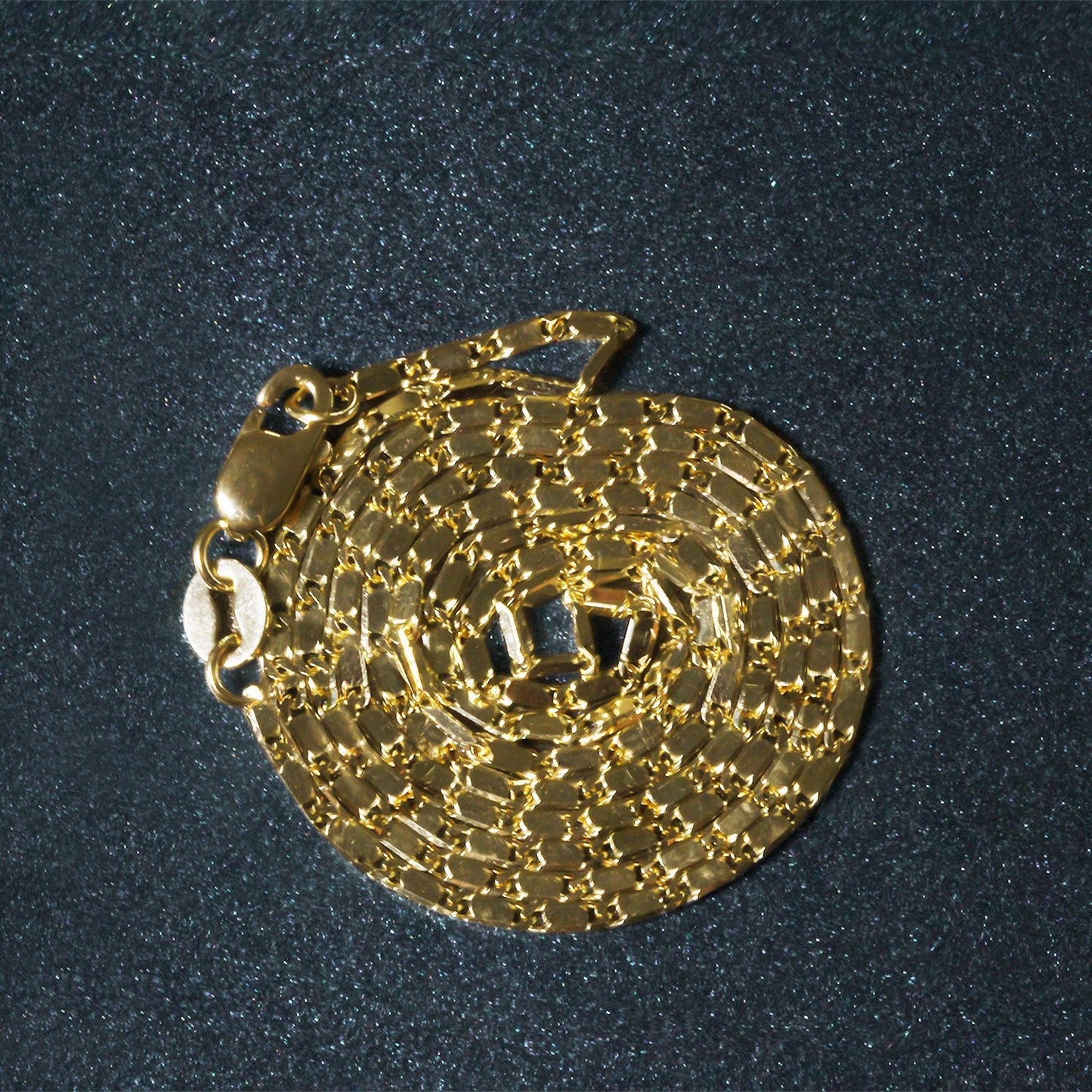 Cadena con colgante Lumina de oro amarillo de 14k y 1,0 mm
