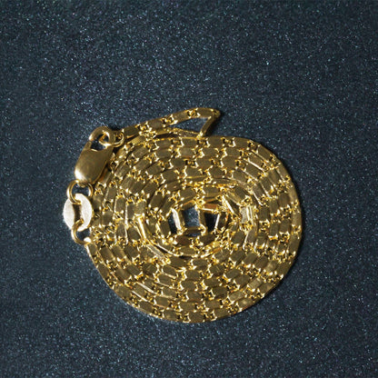 Cadena con colgante Lumina de oro amarillo de 14k y 1,0 mm