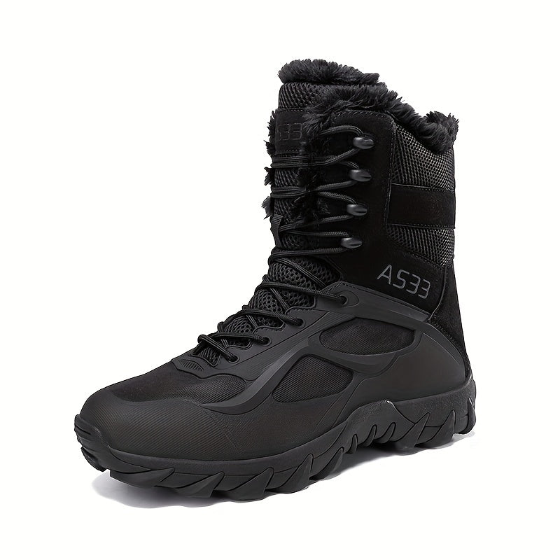 Mens Tactical Snow Boots for Outdoor Winter Adventures - My Men's Shop