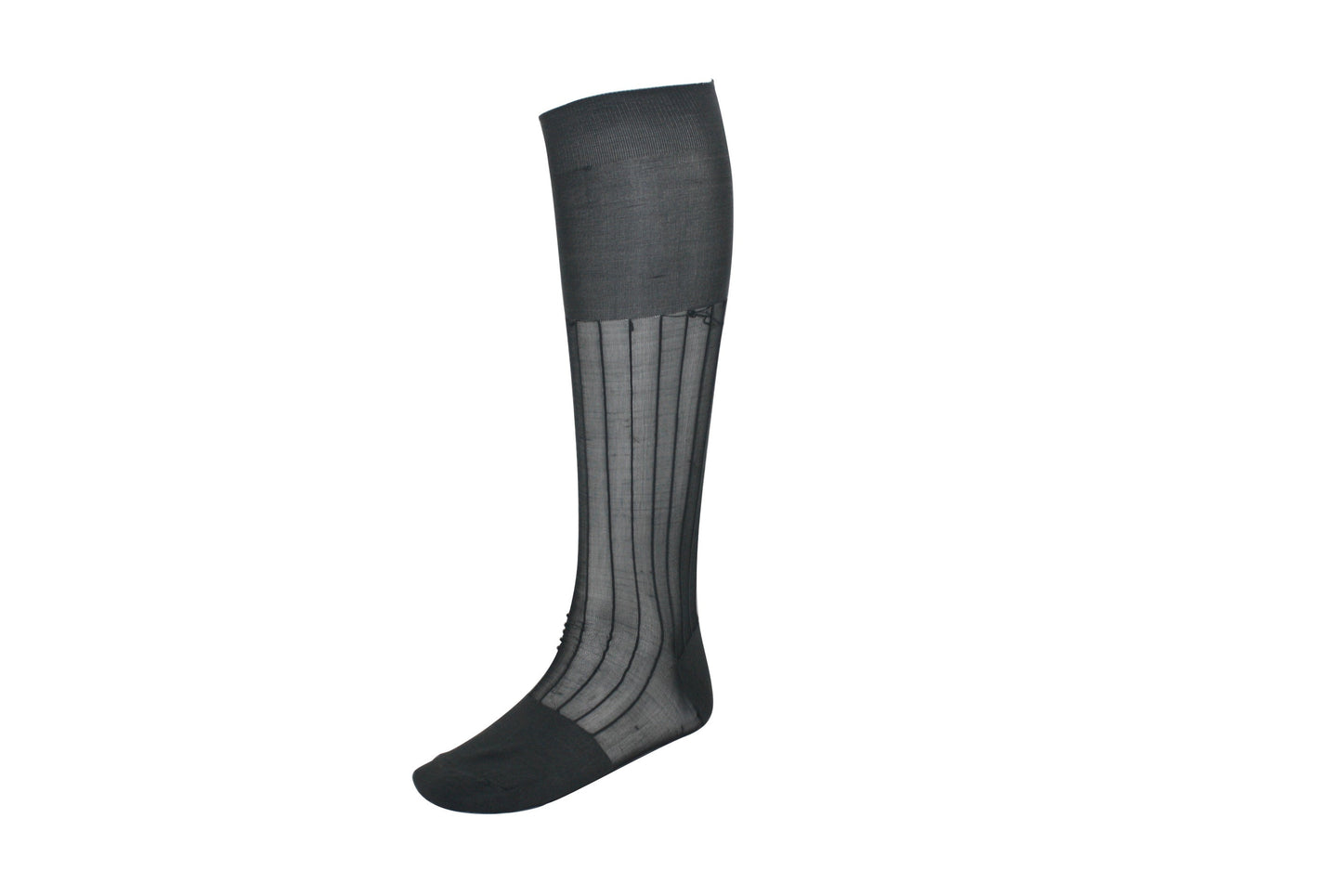 Men's Nylon Socks Long 100L Charcoal