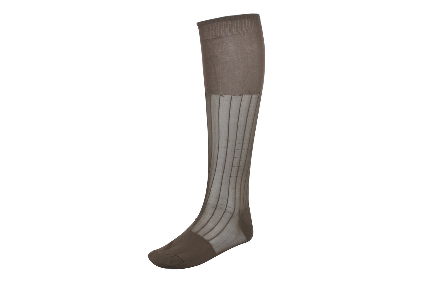 Men's Nylon Socks Long 100L Taupe