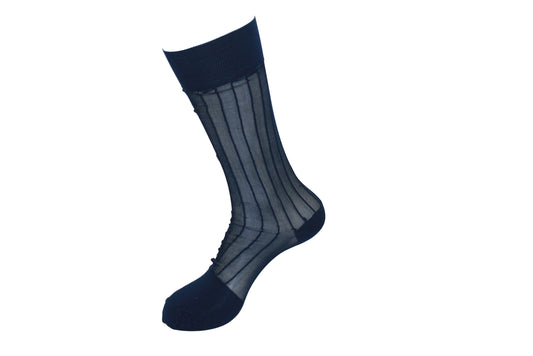 Men's Nylon Socks Short 100S Navy
