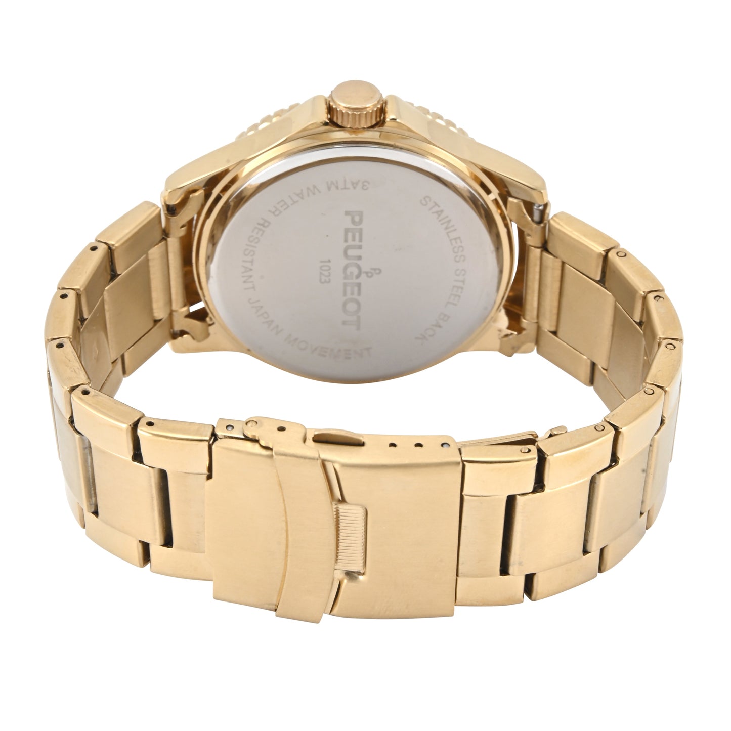 Men's 40mm Sport Watch with Rotating Bezel-Stainless Steel Gold Bracelet