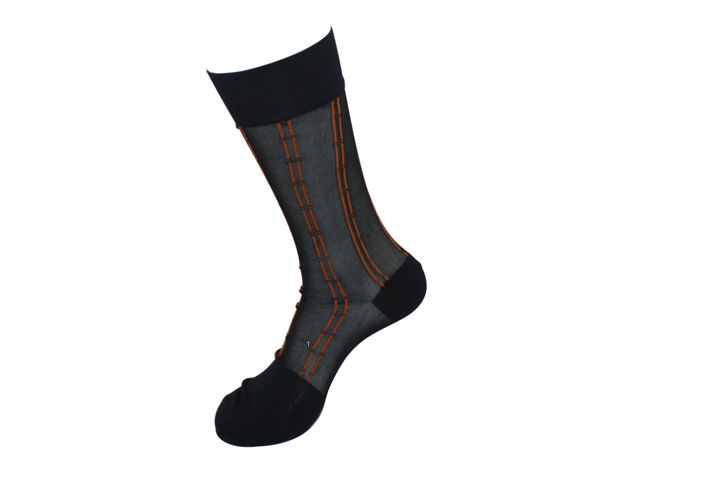 Men's Nylon Socks Short 107S Black-Melon