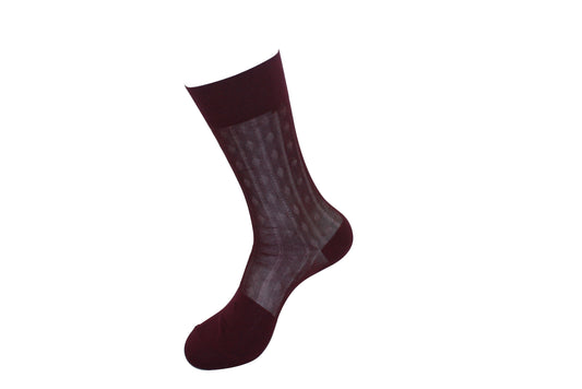 Men's Nylon Socks 108 Burgandy