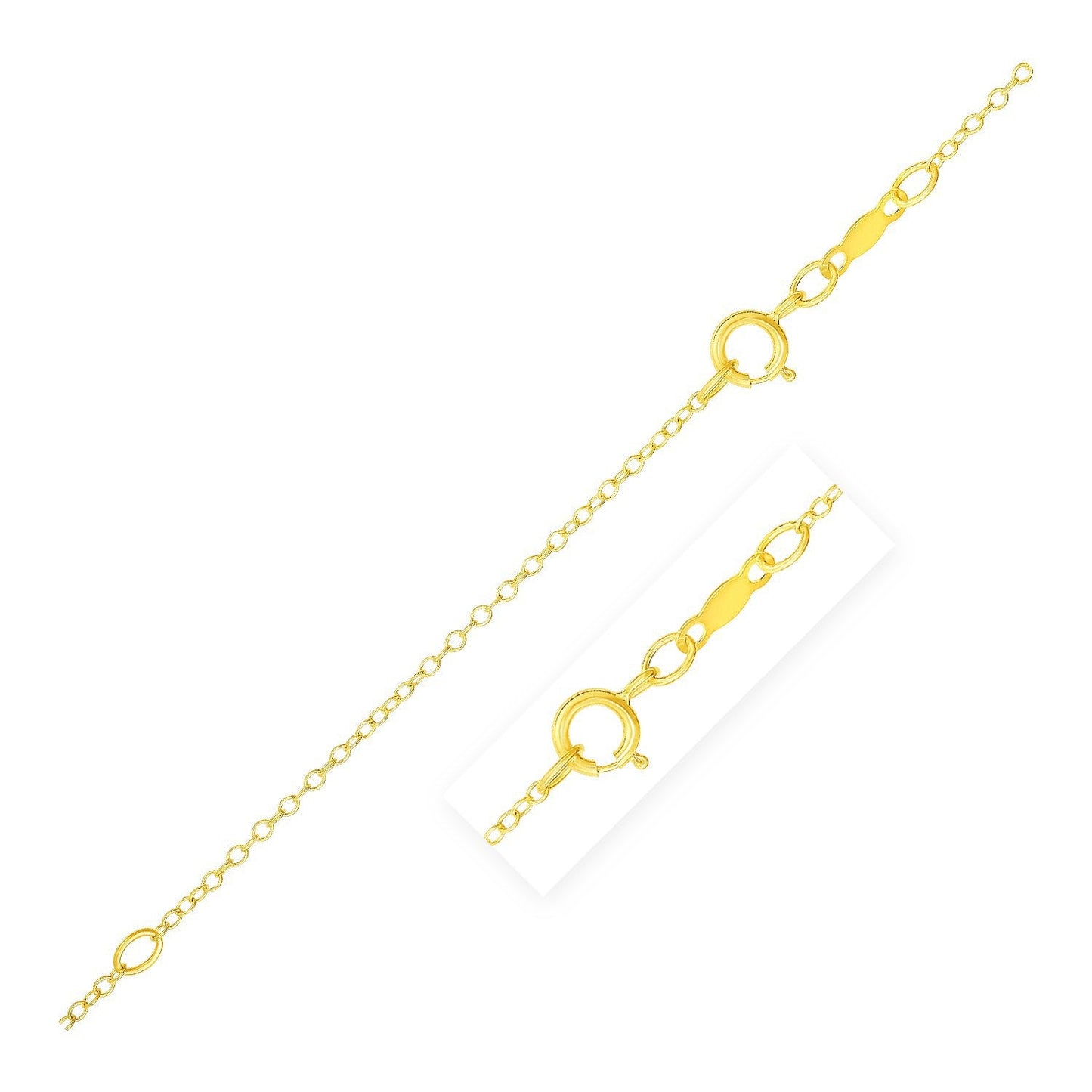 Cadena extensor en oro amarillo de 14k (1,2 mm)