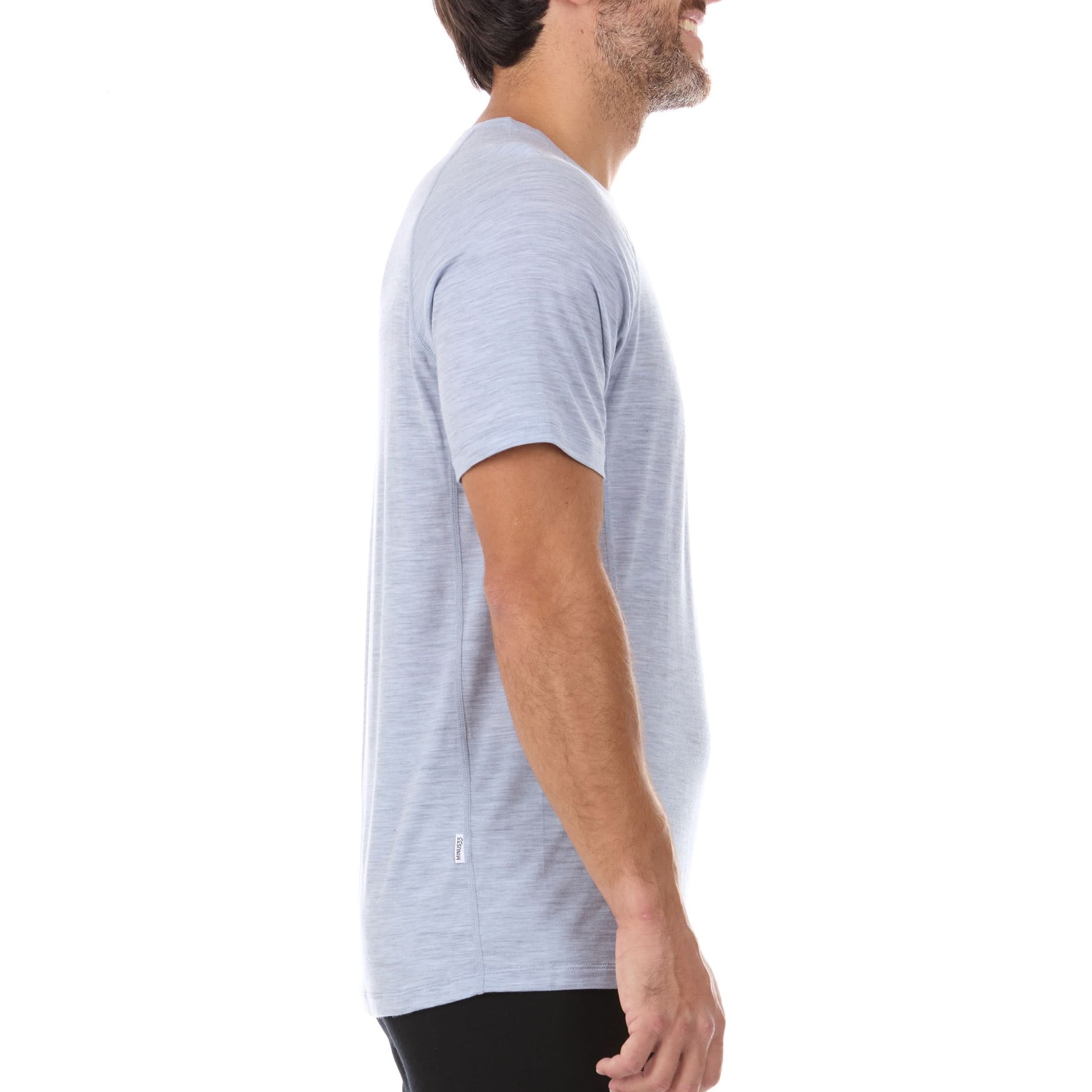 Microweight - Men's Wool Raglan T Shirt Woolverino - My Men's Shop