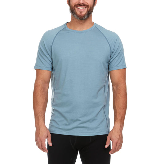 Microweight - Men's Wool Raglan T Shirt Woolverino - My Men's Shop