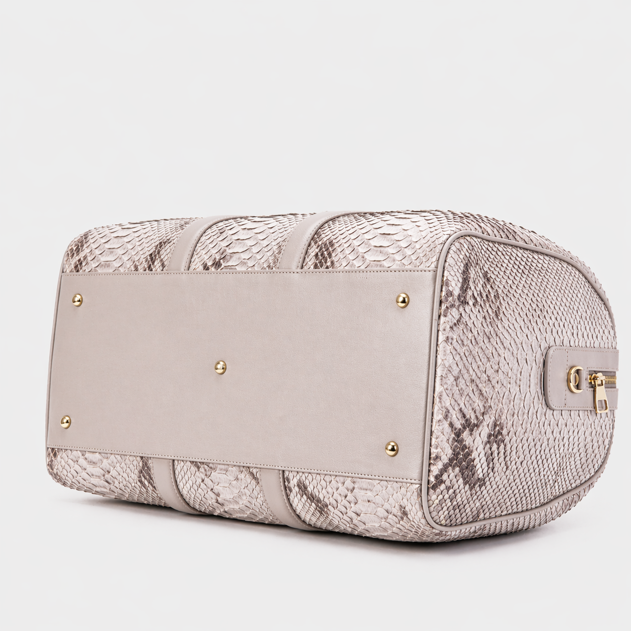 The Velar Nutural  Hand-Painted Python Leather Weekender Bag