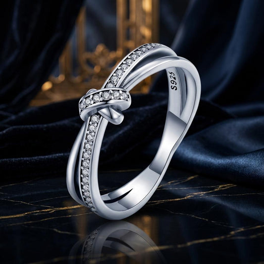 Anillo de plata esterlina 925 oxidada con pavé y circonitas cúbicas, talla 6, para mujer