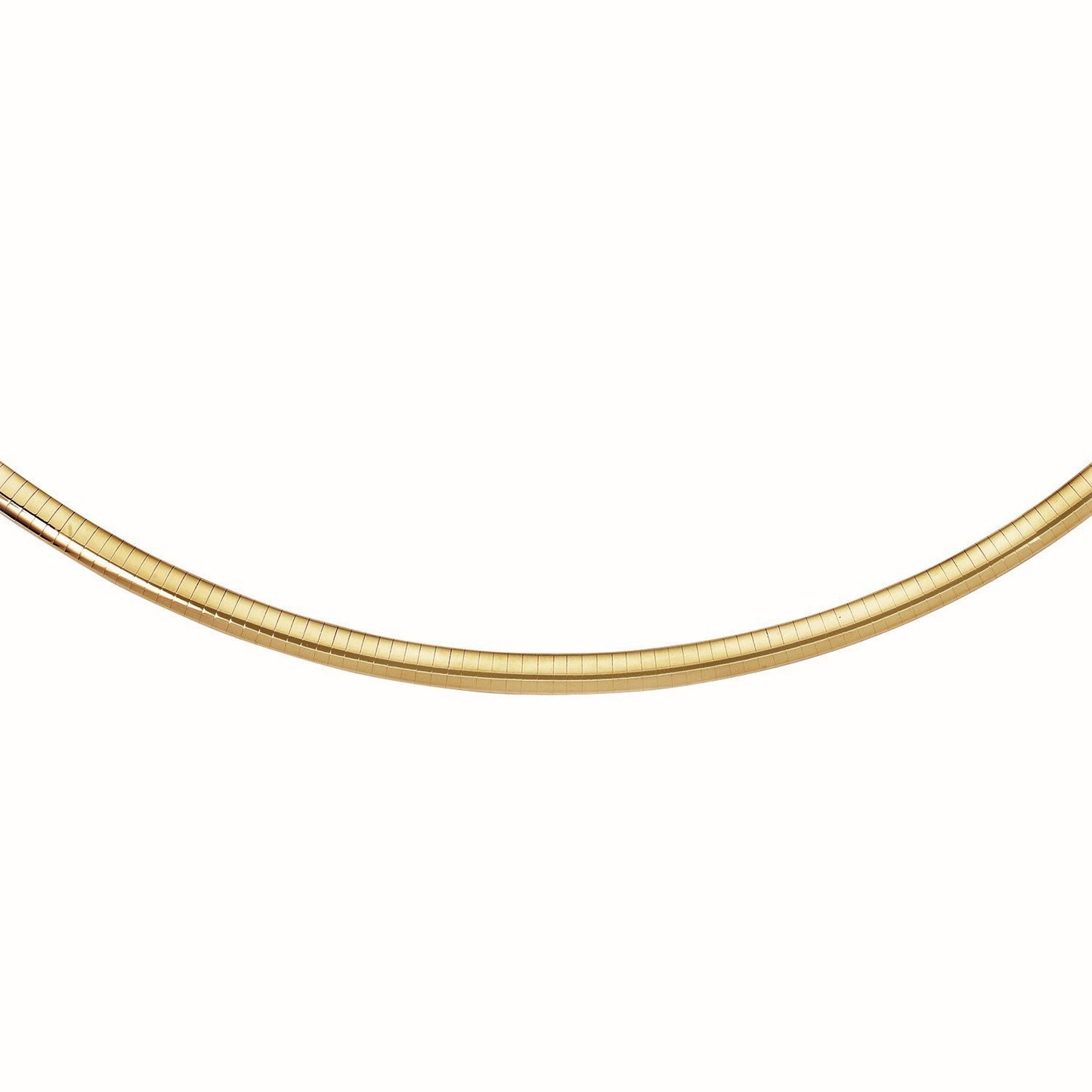 Cadena de oro amarillo de 14k estilo Omega clásico (6 mm)