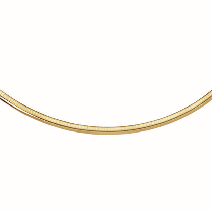 Cadena de oro amarillo de 14k estilo Omega clásico (6 mm)