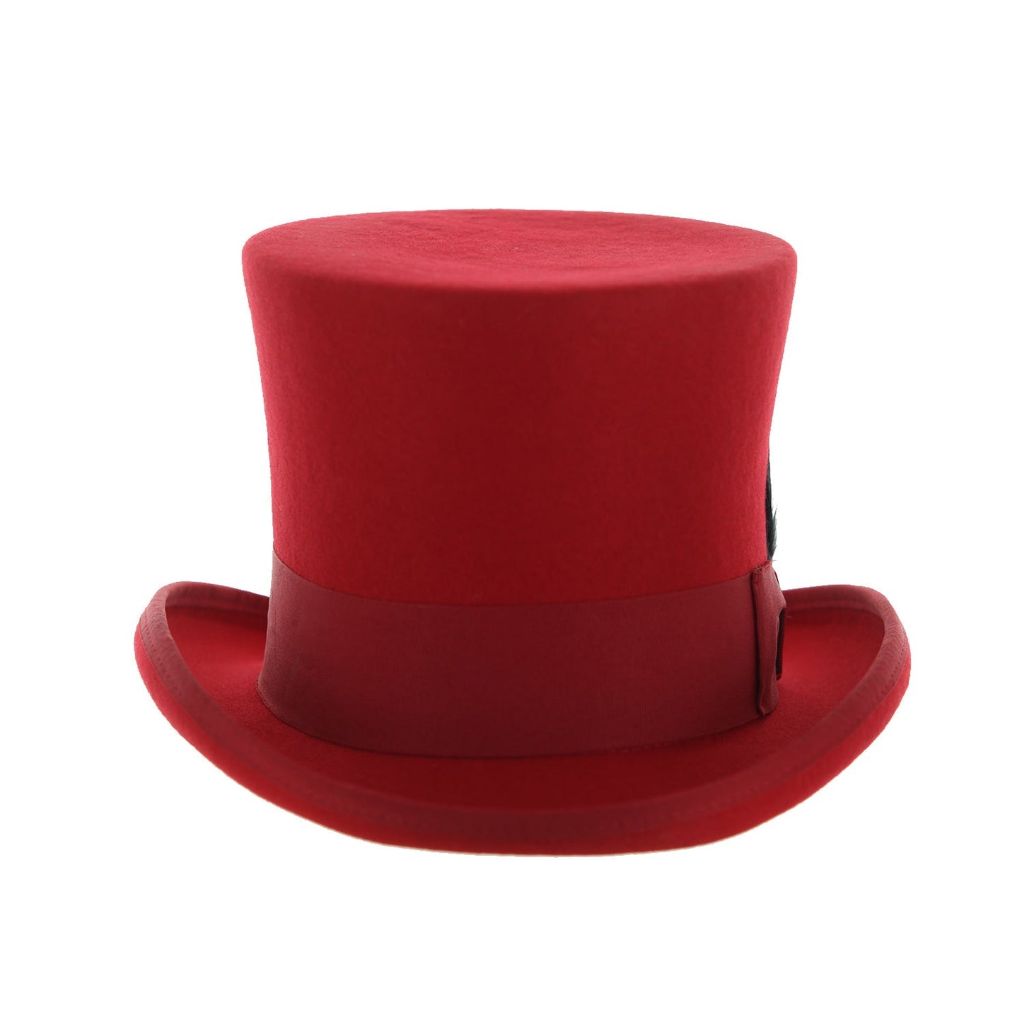 Red Wool Felt Top Hat for Men | Ferrecci