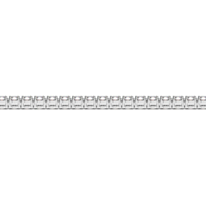 Pulsera de tenis de diamantes redondos cultivados en laboratorio en oro blanco de 14k (6 cctw F/G VS2/SI1)