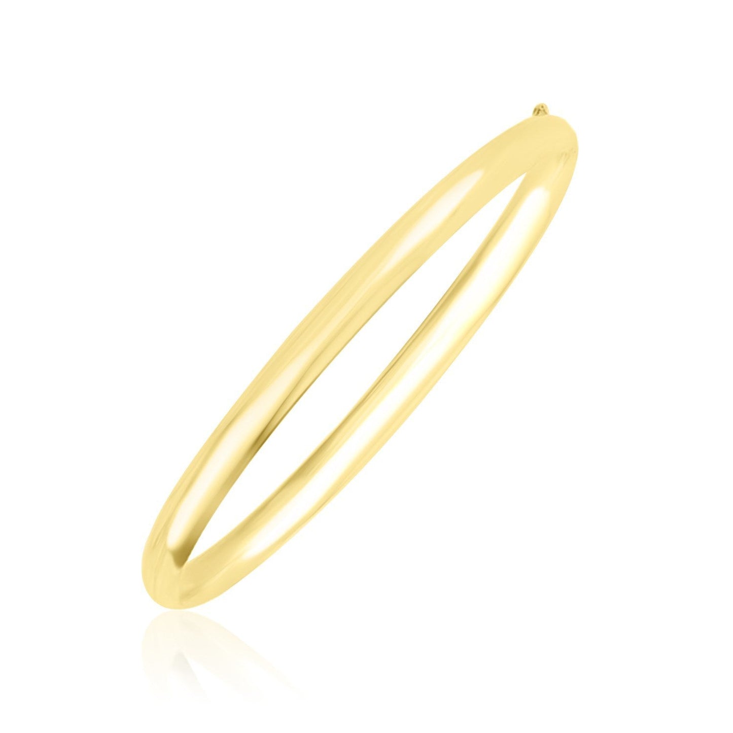 Pulsera Brillante Estilo Cúpula de Oro Amarillo de 10k