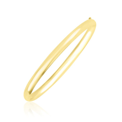 Pulsera Brillante Estilo Cúpula de Oro Amarillo de 10k
